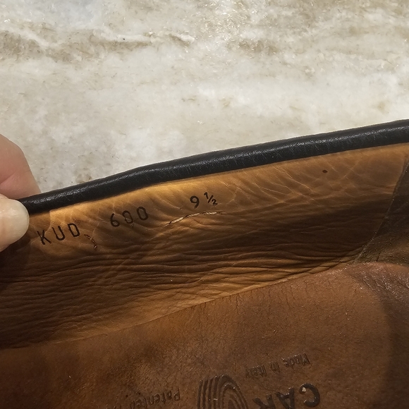 Italian!! The Original Car Shoe Made in Italy Black pebble leather Mens 9.5 - Picture 8 of 16